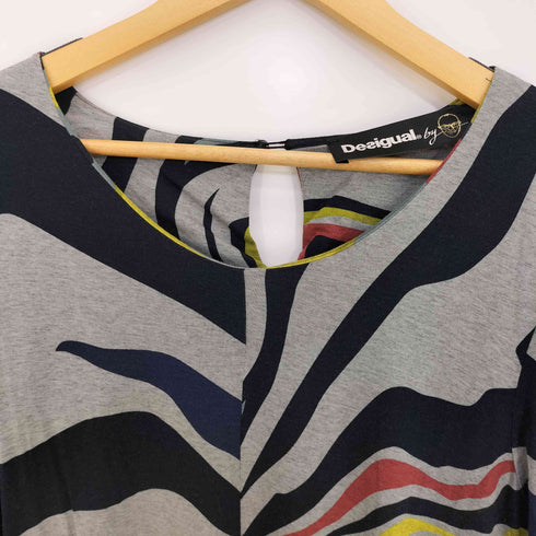 デシグアル Desigual by Christian Lacroix サイケデリック柄 長袖チュニックワンピース レディース import:L